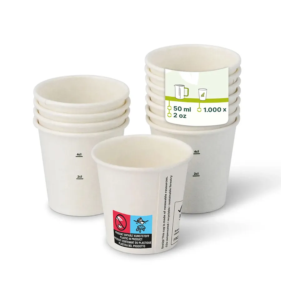 2oz Paper Cups printed with a custom design