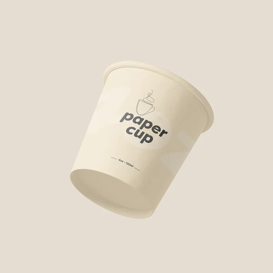 4oz Paper Cups printed with a custom design