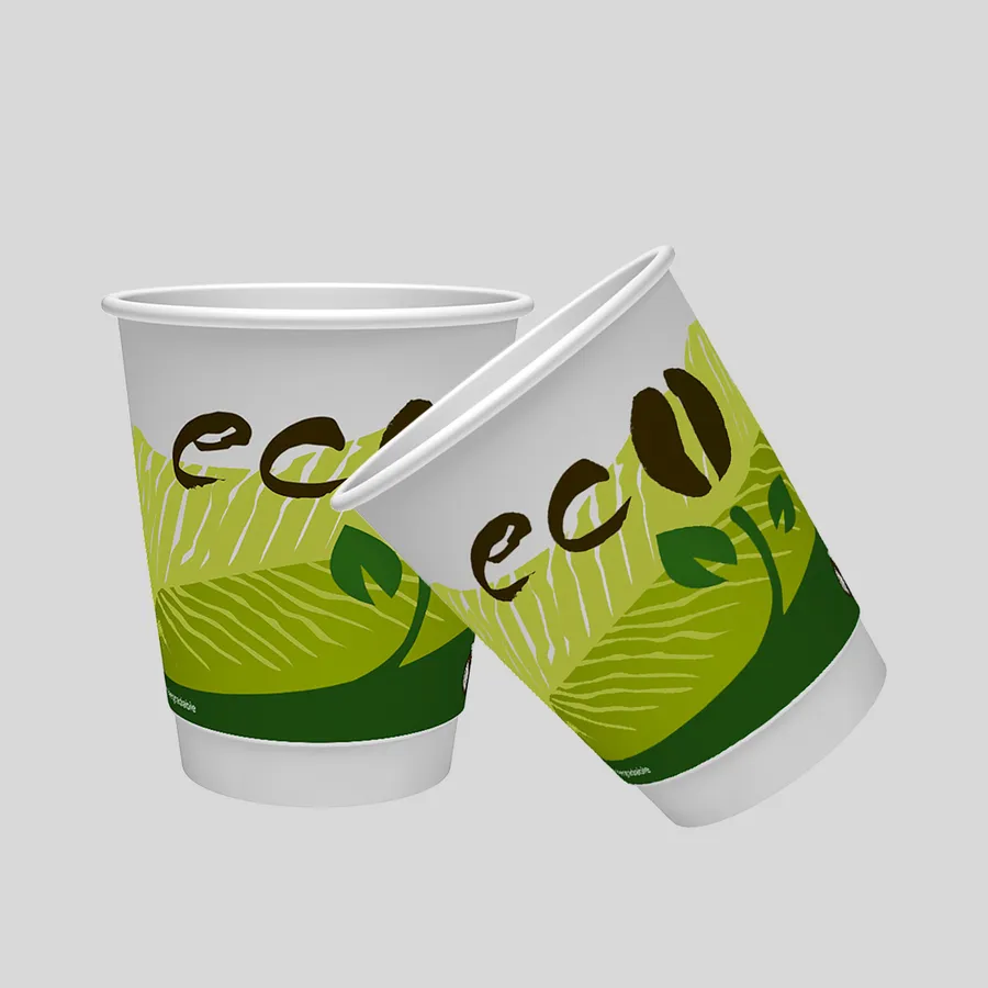 Eco Friendly Paper Cups printed with a custom design