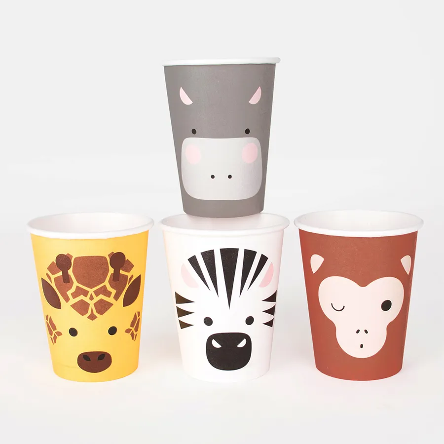 Mini Paper Cups printed with a custom design