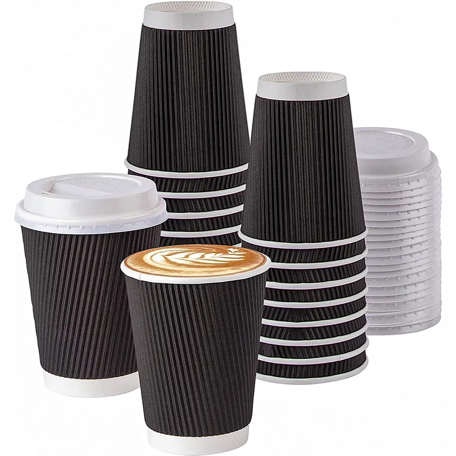 Paper Cups For Hot Drinks printed with a custom design