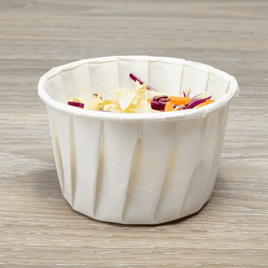 Paper Portion Cups printed with a custom design