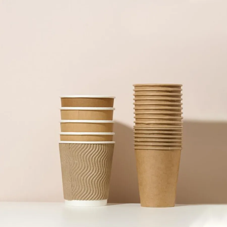 Small Cardboard Cups printed with a custom design